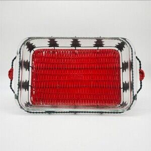 Pyrex Limited Edition Christmas Tree Serveware Set 2pc Glass Baking Dish Holiday